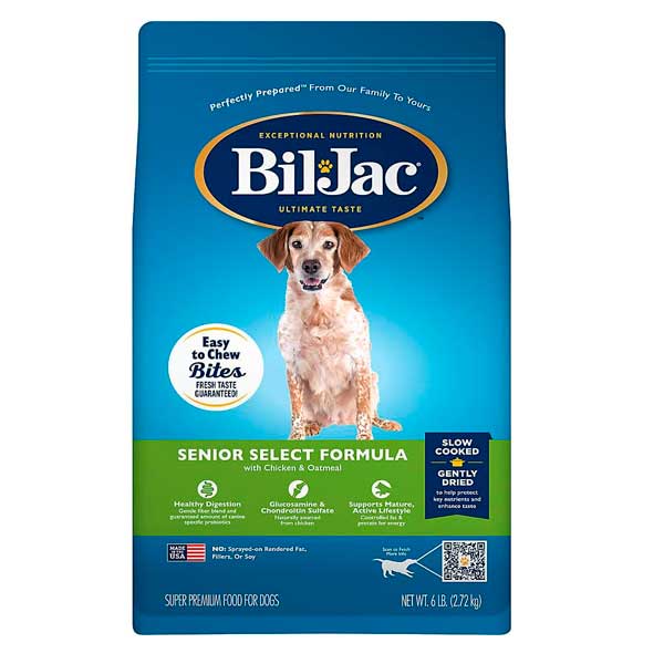 Alimento para perro Bil-Jac Senior Fórmula Selecta en México y Monterrey – Lucho Pet Store