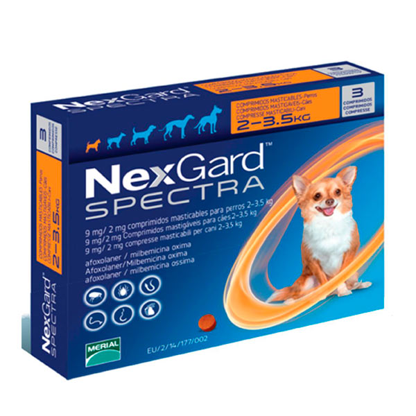 Nexgard Spectra 3 tabletas